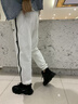 回力男鞋棉鞋男2025夏季加絨加厚雪地靴子男保暖馬丁靴高幫厚底鞋子男 灰色 42 (260mm) 曬單實(shí)拍圖