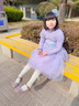 百麗（Belle）童鞋小女孩公主鞋春季新款兒童水晶鞋時尚單鞋女童皮鞋女寶跳舞鞋 粉色 34 腳長21.3-21.8cm 曬單實拍圖