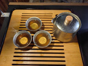Naturehike挪客隨風(fēng)鈦茶具套裝 戶外露營圍爐煮茶超輕徒步登山便攜茶壺茶杯 冰晶銀 曬單實拍圖