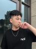BROSWAY歐美時(shí)尚雙色之環(huán)項(xiàng)鏈男鈦鋼輕奢小眾輕奢飾品生日送男友禮物 BRR06鏈長(zhǎng)520+30粗3.0mm雙色銀黑 曬單實(shí)拍圖