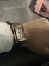 世爵（SEGET）男士手表長方形簡約氣質(zhì)男表商務(wù)休閑防水品牌腕表送男友生日禮物 91887白面-藍(lán)色表帶 曬單實(shí)拍圖