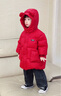保姆貝貝兒童羽絨服女童中長(cháng)款2025新款洋氣男童寶寶加絨加厚保暖冬季外套 酒紅色 （男女同款） 110 曬單實(shí)拍圖