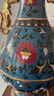 名門鈺禮景泰藍(lán)花瓶雙龍耳尊銅胎掐絲琺瑯家居裝飾品商務(wù)禮品 銅工藝擺件 曬單實(shí)拍圖