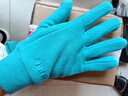 新術(shù)手套男士秋冬季青年情侶手套加厚男女士冬季騎行保暖戶(hù)外抓絨手套 湖藍色 曬單實(shí)拍圖