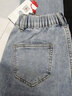 浪莎牛仔褲女高腰寬松春季顯瘦修身遮肉小腳褲蘿卜哈倫老爹褲子薄款 曬單實(shí)拍圖