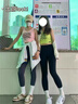 美螢鯊魚褲女外穿春秋瑜伽褲高腰收腹提臀顯瘦加絨打底褲無痕九分褲 顯瘦黑（9分褲）第二件半價 M（95-110斤） 曬單實拍圖