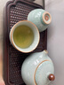 容山堂陳文德大師汝窯旅行茶具套裝泡茶壺茶杯功夫便攜茶具泡茶器全套 陳文德汝窯一壺兩杯-西施壺款 曬單實(shí)拍圖
