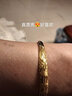 千影黃金手鐲9999足金女款光面純金鐲子素圈真金首飾送媽媽禮物按克重 重約18.42-18.6g(含工費35) 曬單實(shí)拍圖