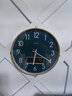 易普拉6027靜音鐘表掛鐘客廳經(jīng)典時(shí)鐘掛表掛墻超靜音掃秒石英鐘 【基本款-石英鐘】6027金框-日歷 14英寸 曬單實(shí)拍圖