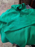 AEMAPE2025春裝新款純色休閑連帽針織衫女寬松套頭外穿綠色螺紋毛衣帽衫 綠色 均碼 建議80-130斤 曬單實(shí)拍圖