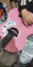 JohnsonJohnson强声炫灵单板吉他男女生专用粉色网红民谣吉他彩琴初学者 41英寸 原木色-专业音质-JG-16DCN 实拍图