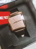 時(shí)光一百（TIME100）手表女簡(jiǎn)約氣質(zhì)歐美風(fēng)白領(lǐng)防水輕奢大氣方形時(shí)裝皮帶高檔女表 棕色 曬單實(shí)拍圖