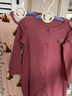 Milkbarn【2件裝】秋季嬰兒長(cháng)袖長(cháng)褲連體服男女寶寶哈衣爬服 狐貍精靈-梅子色（2件裝） 90cm (18-24m) 曬單實(shí)拍圖