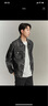 GXG男裝秋冬熱賣(mài)男式牛仔夾克外套秋季新品 深灰色 175/L 曬單實(shí)拍圖