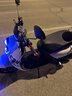杰帆（JF）燃油小龜125cc踏板摩托車(chē)踏板車(chē)助力車(chē)摩托休閑山地沙灘車(chē)場(chǎng)地車(chē) 藍白字母花 豪華款 曬單實(shí)拍圖