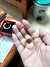 沙金耳環(huán)9轉運珠女款耳墜鍍金耳圈滿(mǎn)天星沙金耳飾送女友禮物 金幸運珠耳環(huán) 曬單實(shí)拍圖