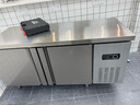 薩琪亞風(fēng)冷無(wú)霜冷藏工作臺面蔬菜保鮮雙溫臥式冷凍操作臺冰柜不銹鋼側開(kāi)門(mén)商用冰箱奶茶水吧臺式廚房平冷 直冷-20度雙溫隔斷-半冷藏半冷凍 長(cháng)150寬60/70/80高80cm(寬度留言 曬單實(shí)拍圖