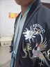 花容【他與鶴】原創(chuàng  )交領(lǐng)齊腰魏晉風(fēng)古裝大袖衫印繡套裝情侶漢服 藍色套裝（大袖衫+里衣+裙子） L 曬單實(shí)拍圖