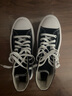 匡威（Converse）女鞋經(jīng)典All Star move高幫云朵增高厚底舒適帆布鞋 568497C 黑色 37.5 /7 曬單實拍圖
