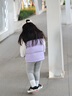 巴拉巴拉童裝兒童羽絨馬甲冬男童女童背心親子新款2025內(nèi)膽拼接撞色運(yùn)動風(fēng) 黑紫色調(diào)00397 100 曬單實(shí)拍圖