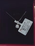 我愛鉆石網(wǎng)鉆石吊墜 女款白18K金 鉑金項(xiàng)鏈結(jié)婚群鑲顯鉆1克拉效果牛頭款呵護(hù) 【GIA雙證】50分D色VS2/3EX 曬單實(shí)拍圖