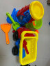 超大号儿童沙滩玩沙玩具车套装男孩3-6岁宝宝沙池挖沙挖土工具沙铲海边戏水桶沙漏花洒决明子14件套 实拍图