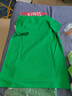 森馬（Semir）短袖T恤男夏季涼感抗菌透氣上衣夜光字母印花男裝裝 中綠40572 S 曬單實(shí)拍圖