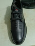 蜘蛛王男鞋真皮內增高春秋系帶透氣韓版休閑皮鞋男單鞋 黑色 42 曬單實(shí)拍圖