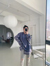 妍莉芬衛(wèi)衣女裝秋裝新款韓版寬松連帽時尚小個子上衣小香風短外套女衣服 深灰色 S(100斤以內(nèi)) 曬單實拍圖