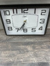 康巴丝（COMPAS）座钟客厅简约台钟创意石英钟时尚万年历时钟现代日历温度床头钟 2990 黑色 实拍图