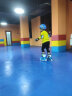 乐秀RX2T溜冰鞋儿童全套装专业轮滑鞋初学者男女滑冰旱冰直排轮平花鞋 蓝色原厂套装 M码（31-34适合5-8岁） 实拍图