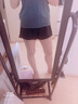 歐凱茜（Aucassie）運(yùn)動(dòng)短褲女防走光網(wǎng)紗跳操跑步休閑健身短褲透氣速干短褲夏薄款 黑色 S 體重(75-95) 曬單實(shí)拍圖