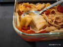 怡萬家（iwaki）飯盒微波爐保鮮盒玻璃便當盒餐盒玻璃碗廚房冰箱收納碗 【紫色-冰箱保鮮】方形800ml 曬單實拍圖