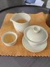 三勤堂茶杯品茗杯主人杯草木灰釉個人單杯陶瓷功夫茶具茶盞小號聞香杯 草木灰鼓腹杯 曬單實拍圖