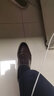 海瀾之家商務(wù)休閑皮鞋男透氣牛皮正裝德比鞋子男七夕節(jié) 棕色44 曬單實拍圖