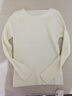 拓澀（TUOSE）打底衫 香港潮牌秋冬新款女內搭長(cháng)袖百搭針織衫上衣韓版修身顯瘦緊身洋氣毛衣 白色 L 曬單實(shí)拍圖