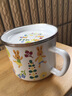 歐麗家 大容量搪瓷口杯 搪瓷杯帶蓋馬克杯可加熱奶杯茶杯  14cm歡樂(lè )世界 曬單實(shí)拍圖