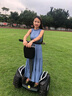 樂菱（LELING）電動平衡車雙輪體感車兩輪成人思維車智能沙灘車物業(yè)保安巡邏大輪 天王版【雙鋰電90公里】白色巡邏 曬單實拍圖