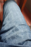 真维斯（Jeanswest）牛仔裤男夏季薄款冰丝修身直筒高端潮牌2024新款男士休闲长裤子男 蓝灰【常规】 32码(2尺5) 实拍图
