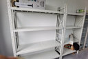 錦慕 貨架倉儲倉庫貨架層架180kg/層家用金屬置物架超市展示架儲物架 150*40*200=4層輕型白色主架 曬單實(shí)拍圖
