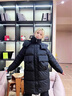 LPOX羽絨棉服女款2025年最新款秋冬加厚韓版寬松長(cháng)款過(guò)膝長(cháng)棉襖女 黑色 L 【130-140斤】 曬單實(shí)拍圖