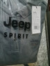 JEEP SPIRIT吉普休閑翻領長袖t恤寬松大碼秋季純色棉質(zhì)開衩繡標男士體恤衫厚 黑色 厚款 5XL (200) /116A建議210-220斤 曬單實拍圖
