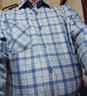 馬尼亞袋鼠冬季加絨保暖襯衫男士格子襯衣長(cháng)袖加厚男裝秋冬季中老年爸爸裝上 9908 5XL 曬單實(shí)拍圖