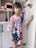 小黃鴨女童夏裝2024新款兒童韓版公主裙蓬蓬紗小女孩夏季連衣裙洋氣裙子 兔八哥粉色 120cm 曬單實(shí)拍圖