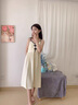 黛夢(mèng)思   DAMOS·LOVE吊帶睡裙女帶胸墊夏季新款高級(jí)感薄款透氣性感甜美少女可外穿睡裙 D25359（帶胸墊，防走光） M -女/身高155-161,體重80-105 曬單實(shí)拍圖