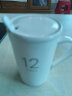 莲泽 陶瓷咖啡杯子马克杯情侣杯创意早餐杯子办公水杯带盖带勺子 12送勺子带瓷盖 实拍图