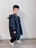 G.DUCKKIDS小黃鴨童裝兒童羽絨服男童中長(cháng)款加厚男孩外套冬季寶寶小惡魔衣服 黑色 110 碼建議4~5歲【100-110cm】 曬單實(shí)拍圖