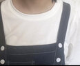 方糖姑娘少女牛仔背帶裙初中學(xué)生春裝大童高中女生青年連衣裙夏過膝 21301LX背帶裙(薄款)+上衣 M 曬單實(shí)拍圖