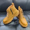 楓葉楓葉馬丁靴男鞋春季新款潮流百搭休閑鞋防滑耐磨厚底高幫靴子男 土黃【標準皮鞋碼】 41 曬單實(shí)拍圖