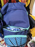 OEMLINKS兒童籃球雙肩包訓練裝備包運動(dòng)多功能大容量足球包球類(lèi)收納包定制 青配藍 L(可裝7號籃球） 曬單實(shí)拍圖
